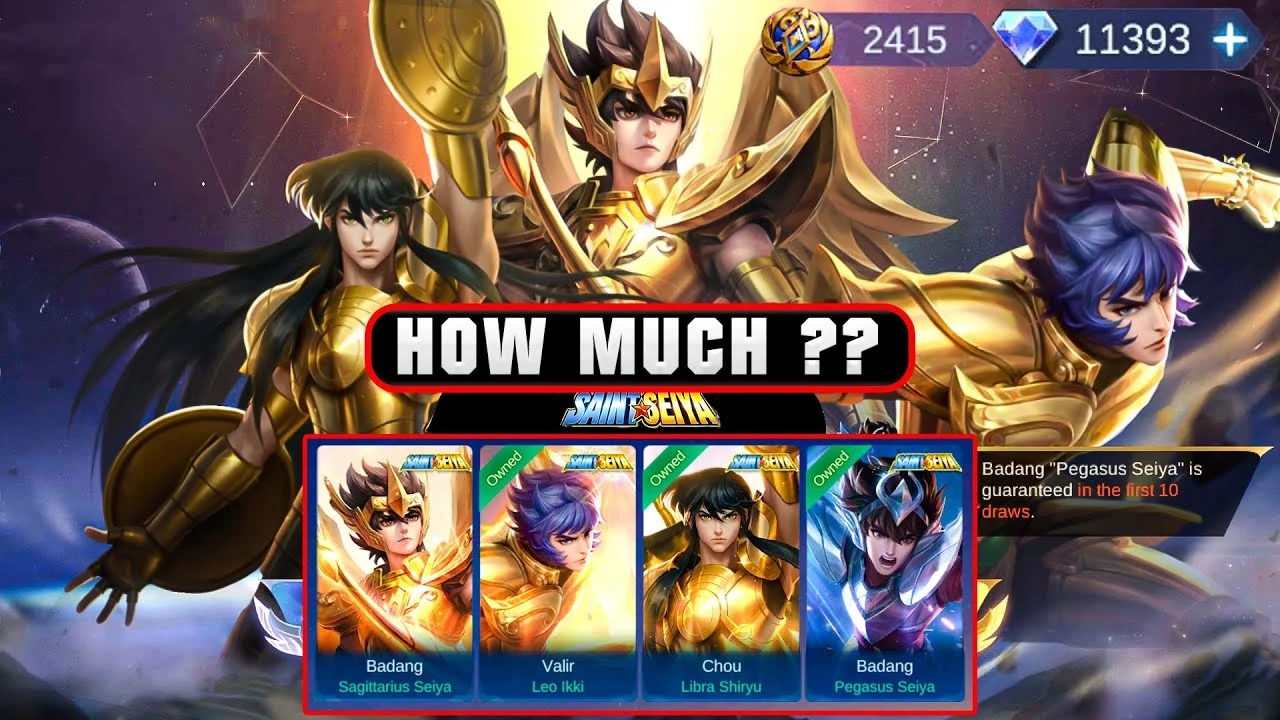 MLBB x Saint Seiya Kembali Hadir! Dapatkan Skin Kolaborasi Limited-Time