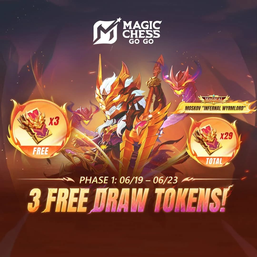 Event Gratis MCGG 2026! Cara Dapat 58 Draw Token Infernal Wyrmlord's Gift Tanpa Top Up, Wajib Klaim Sekarang!