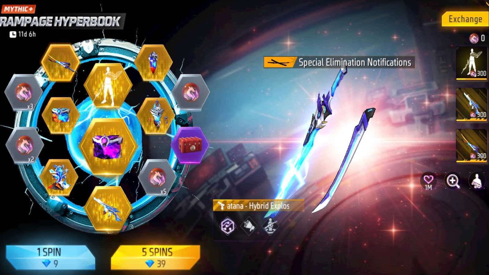 Cara Dapat Katana Rampage Free Fire, Kekuatan Api dan Es Menyatu! Simak Caranya di Sini