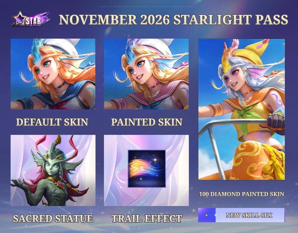 🌊 Bocoran Skin Starlight ML November 2026: Kalea Tampil dengan Tema Pelaut yang Menawan!
