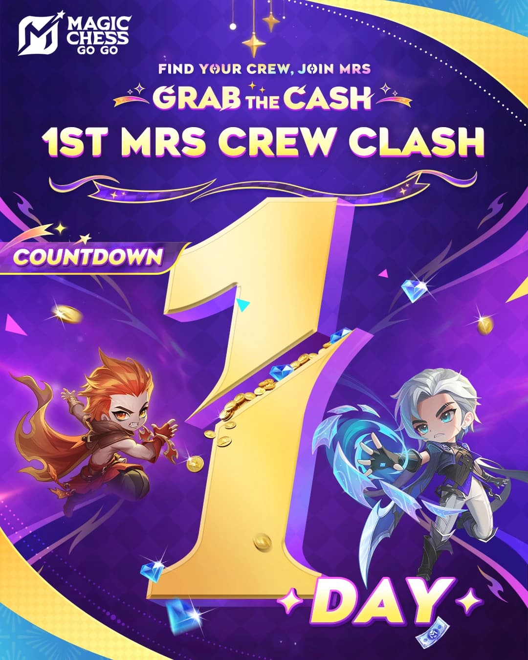 Hitung Mundur Dimulai! 1st MRS Crew Clash Magic Chess: Go Go Siap Pecah Besok