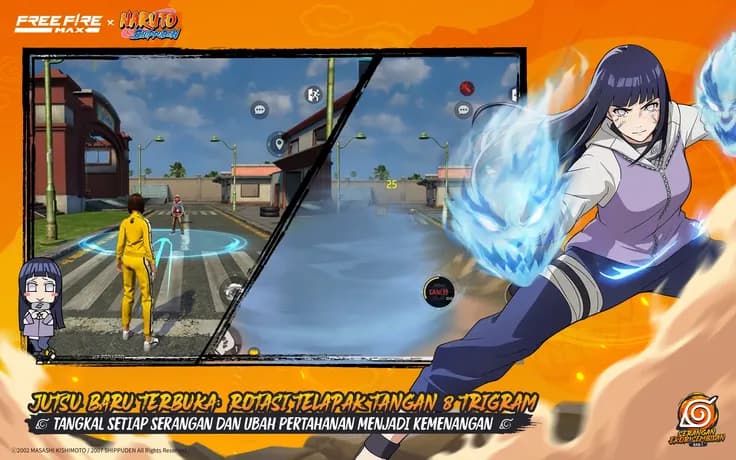 🔥 Free Fire MAX x NARUTO SHIPPUDEN Bab 1: Serangan Ekor Sembilan, Ada Hinata Gratis dan Fitur Kendalikan Kurama!