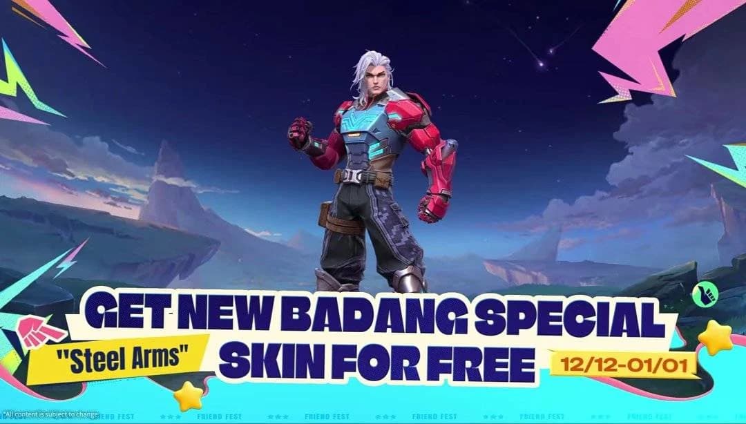 MLBB Bagikan Skin Gratis Badang “Steel Arms”! Begini Cara Klaim di Event Shining Album