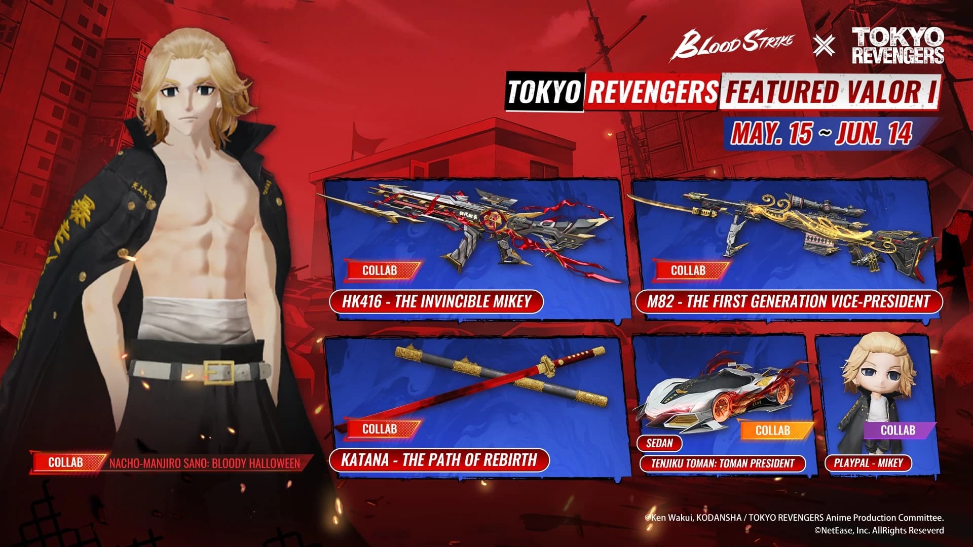 Blood Strike x Tokyo Revengers Hadir 15 Mei! Featured Valor 1 Bawa Invincible Mikey dan Lineup Eksklusif
