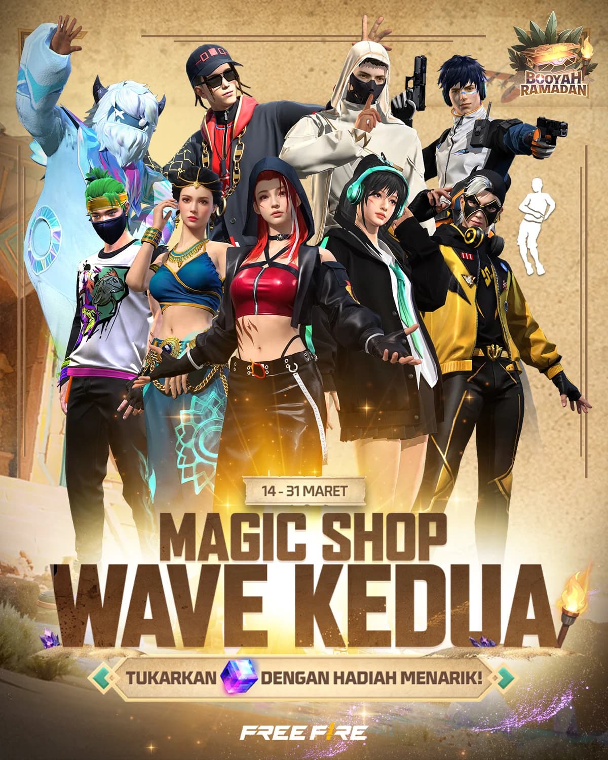 Magic Shop Wave Kedua Free Fire Resmi Hadir! Banyak Bundle Favorit Kembali, Dreamy Yeti Jadi yang Paling Populer
