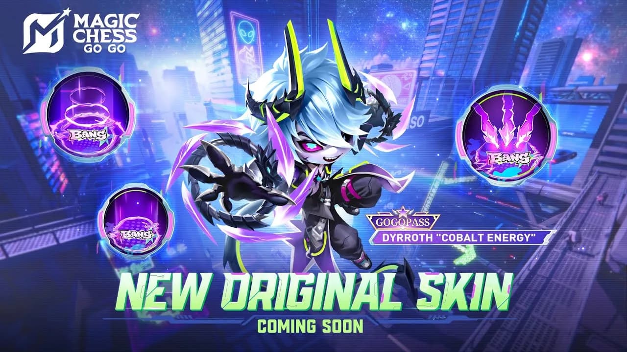 Dyrroth “Cobalt Energy” Siap Hadir di Magic Chess: Go Go! Skin Techwear Futuristik Ini Jadi Buruan Player