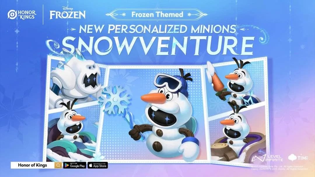 Honor of Kings Desember 2025: Kolaborasi Frozen Resmi Hadir! Dapatkan Skin Eksklusif Elsa & Ana, Event Natal, dan Banyak Reward Gratis