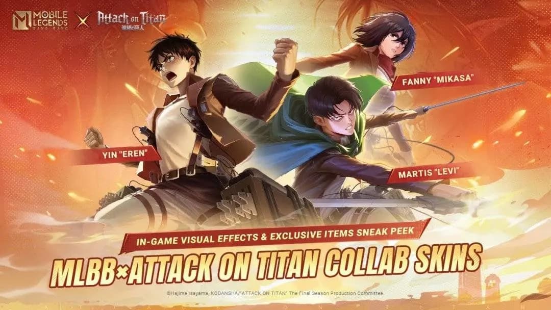 Mobile Legends November 2025 Update: Skin Baru, Event Kolaborasi Attack on Titan, dan Banyak Kejutan Seru!