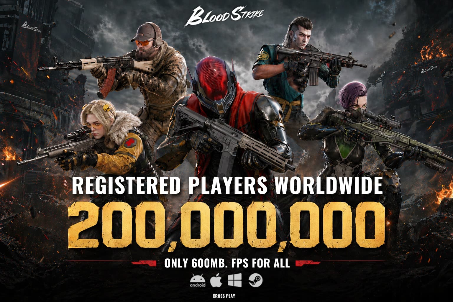 Blood Strike Tembus 200 Juta Pemain! Rayakan dengan Hadiah Gold Gratis untuk Semua