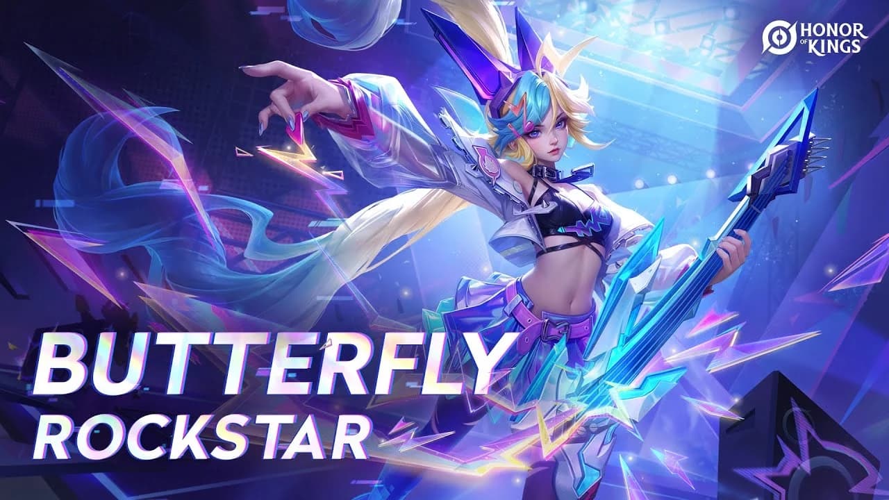 Skin Rockstar Butterfly Honor of Kings Hadir 27 Maret! Event Precious Wish dengan Diskon & Draw Gratis
