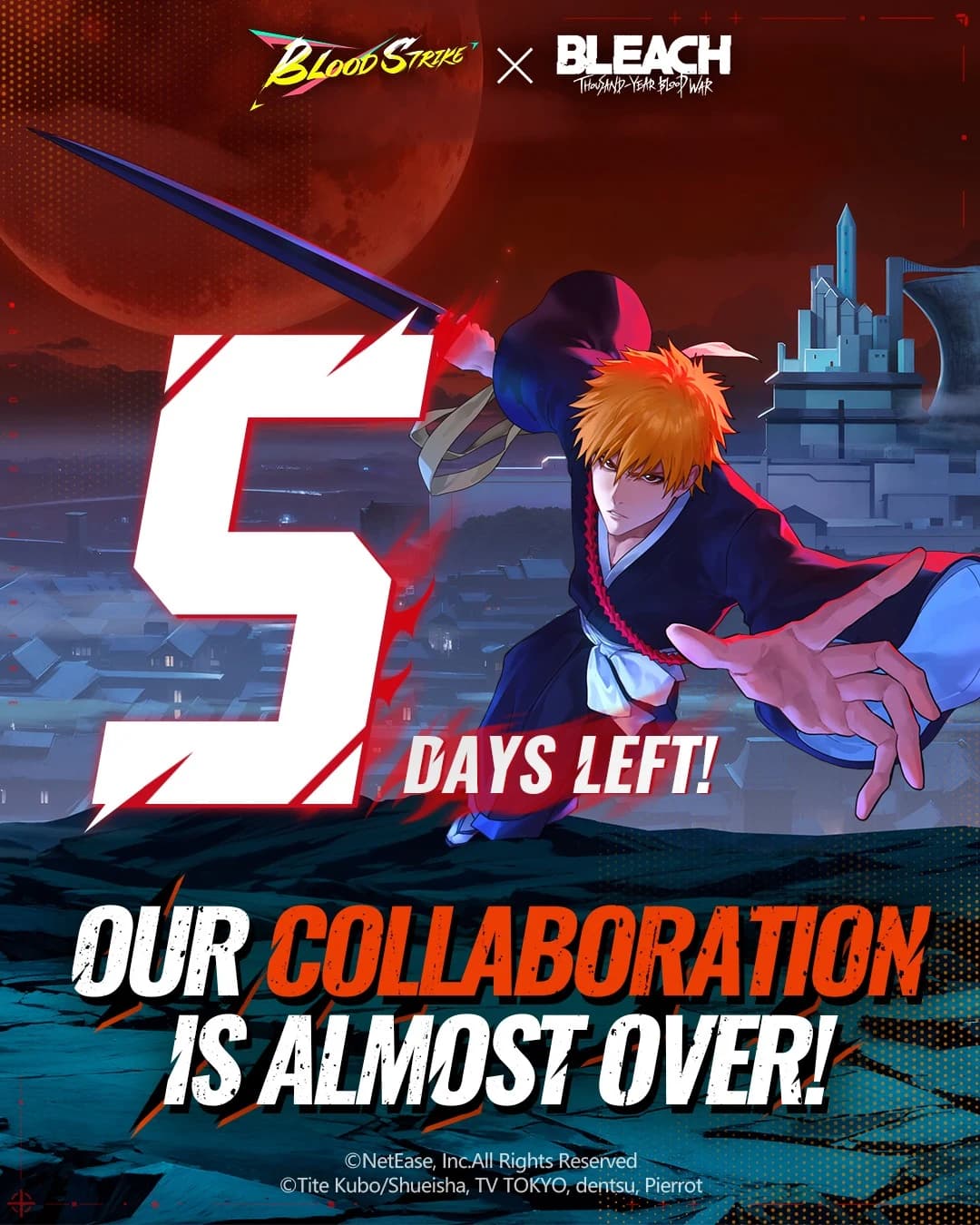 5 Hari Terakhir! Event Kolaborasi Blood Strike × BLEACH Segera Berakhir, Sudah Klaim Semua Hadiahnya?