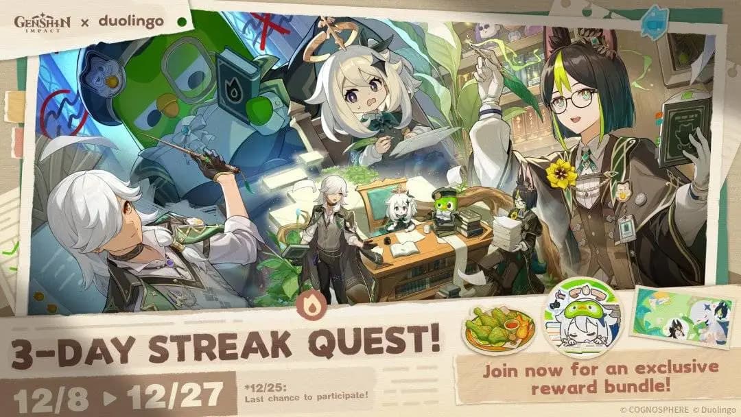 Kolaborasi Genshin Impact x Duolingo Hadirkan Event Belajar Berhadiah Primogems! Jangan Sampai Ketinggalan!