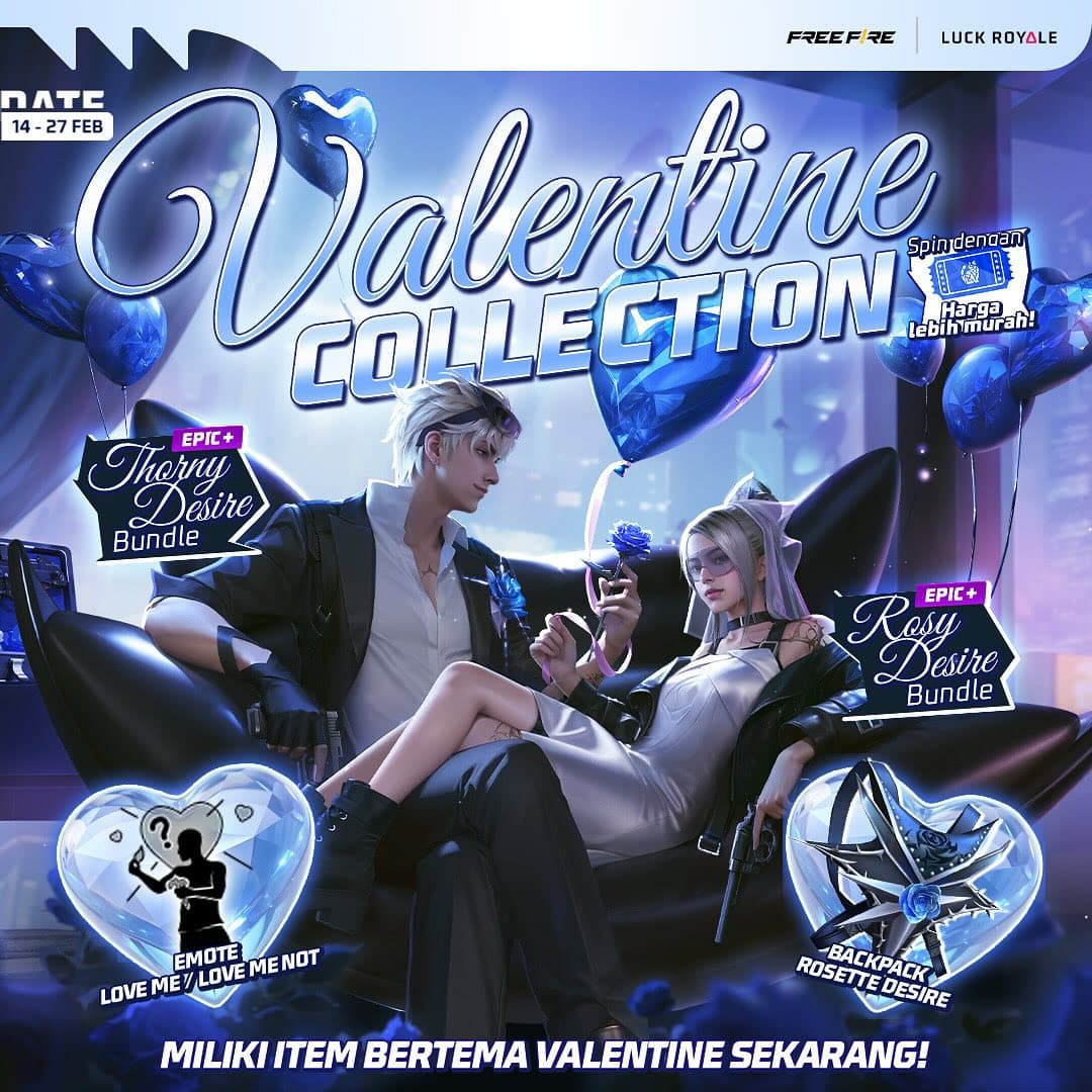 Rayakan Hari Valentine dengan Bundle Eksklusif di Free Fire: Panduan Lengkap!