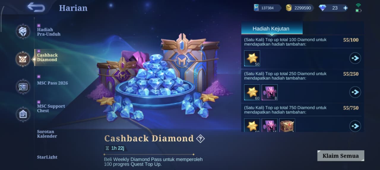 📰 Promo Cashback Diamond MLBB Resmi Hadir di Awal Agustus 2026