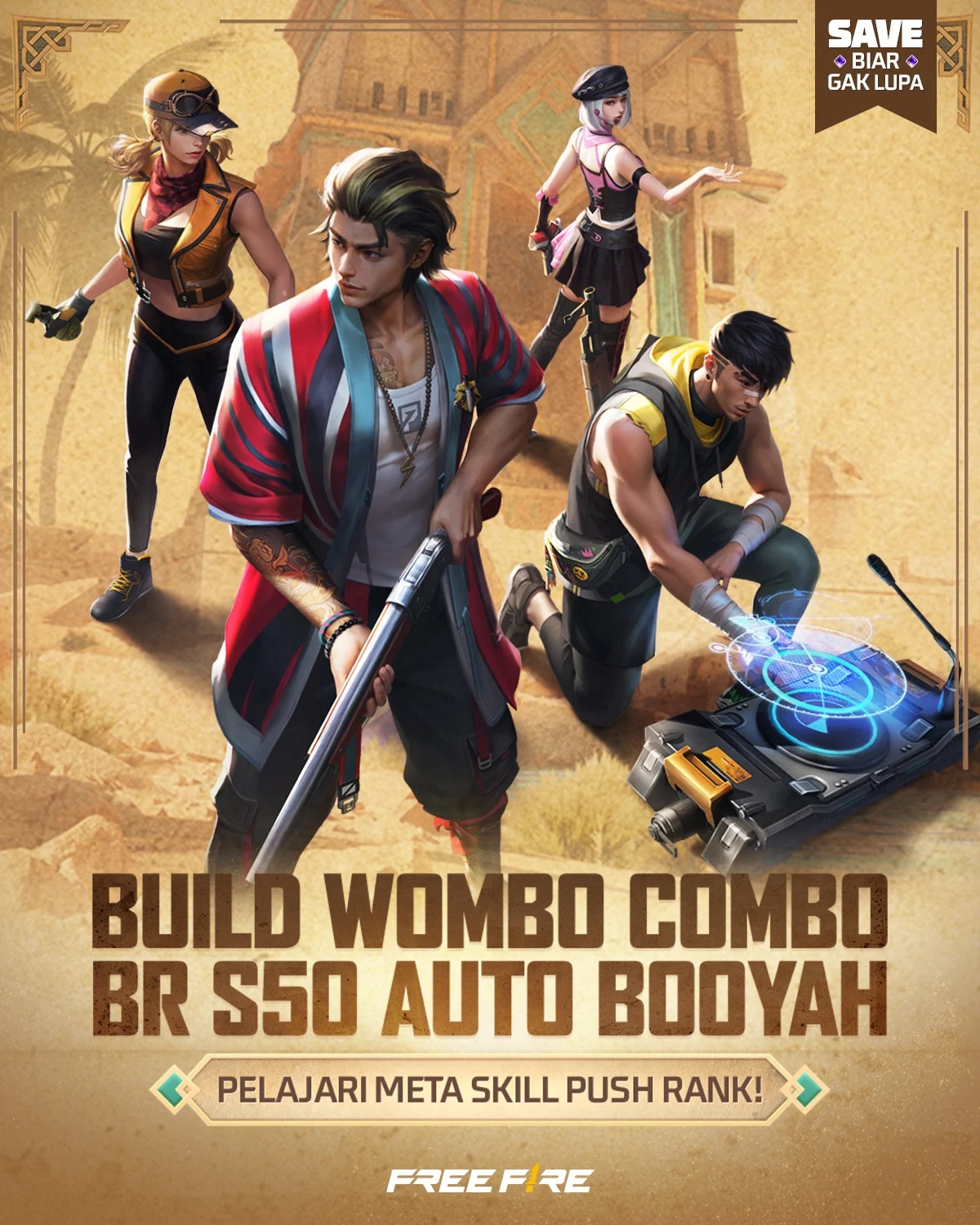 Meta Baru Free Fire BR S50: Combo Skill Paling Sakit yang Wajib Kamu Coba untuk Auto BOOYAH!