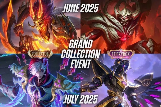 Grand Collection Juli 2025 Hadir! Skin Collector Hanzo "Soulfire Netherlord" & Zhask "Bone Flamen" Revamp