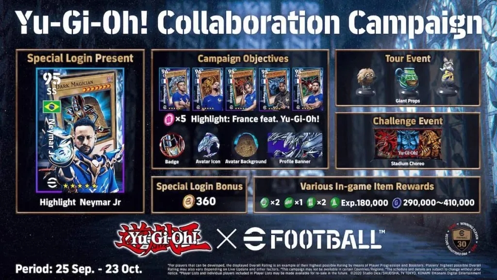 eFootball 2026 Hadirkan Kolaborasi Epik dengan Yu-Gi-Oh! – Neymar Dark Magician, Kylian Mbappé Blue-Eyes, dan Banyak Lagi!
