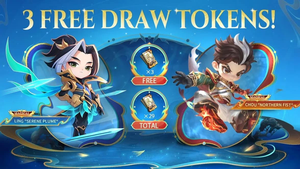 Magic Chess: Go Go Hadirkan Event Skin Chou Northern Fist & Ling Serene Plume! Klaim Hingga 29 Draw Token Gratis Sekarang