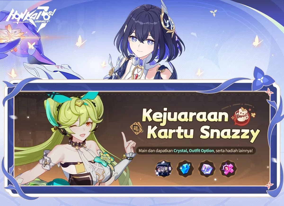 Kejuaraan Kartu Snazzy Honkai Impact 3 Kembali! Cara Dapat Crystal Gratis dan Source Prism Mulai 16 Juli